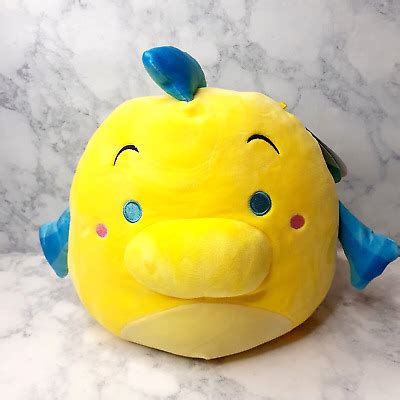 SQUISHMALLOW DISNEY FLOUNDER ~ Little Mermaid Plush Kellytoy 11" £13.81 - PicClick UK