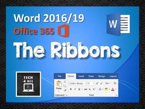 The Ribbons in Microsoft Word | Teaching Resources