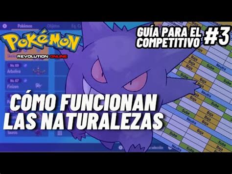 Guía del competitivo #3 Que son las Naturalezas | Pokémon Revolution - YouTube