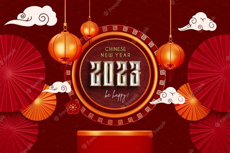 Premium PSD | Chinese new year 2023 banner design template