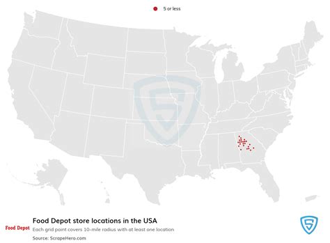 Number of Food Depot locations in the USA in 2024 | ScrapeHero