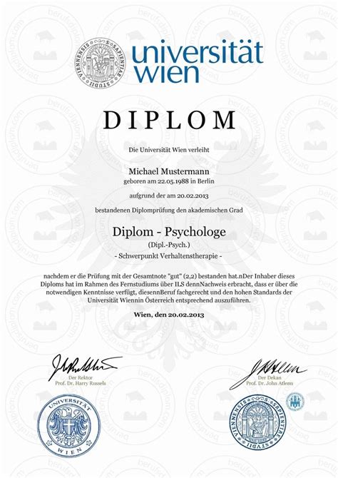 diplom urkunde Wien Diplome ganz einfach online kaufen. Dipl.-Agrar Ing ...