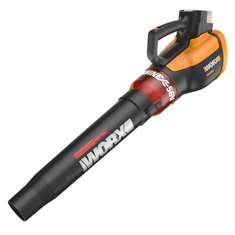 WORX WG591.9 Turbine 56V Cordless Battery-Powered Leaf Blower with ...