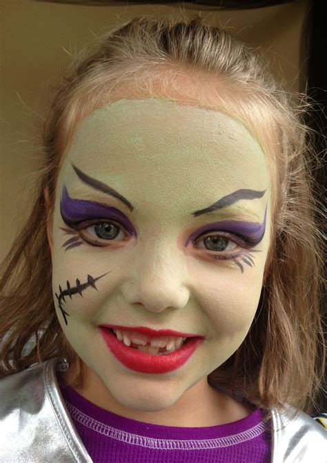 Monsters High facepaint | Monster high makeup, Monster makeup, Face painting