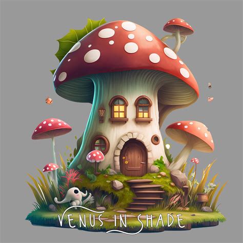 Mushroom House Fairy Mushroom Home Fungus Mycology Fantasy - Etsy