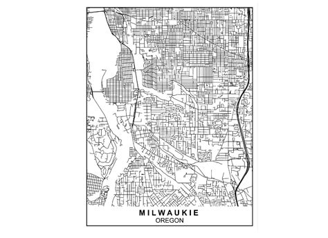 Milwaukie Oregon Map, Oregon Map, Oregon, Milwaukie Map, Milwaukie ...