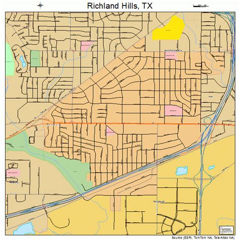 Richland Hills Texas Street Map 4861844