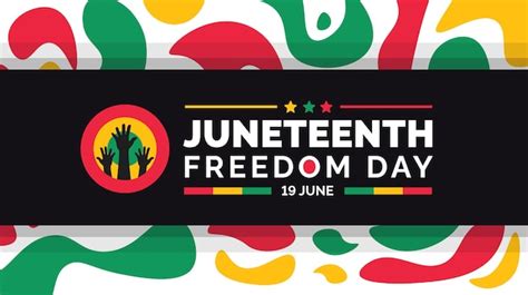 Premium Vector | Juneteenth Freedom Day Template for background banner card poster with ...