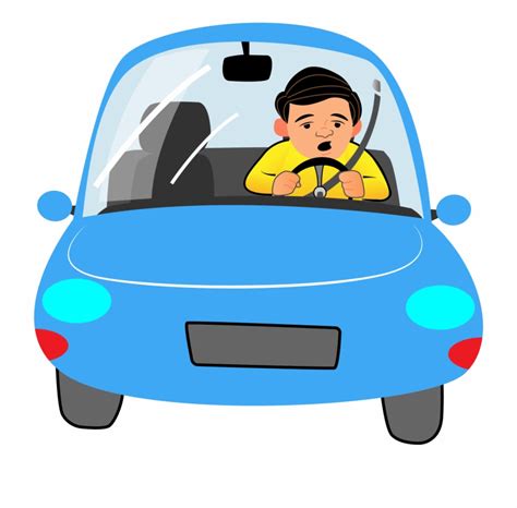 Car Driving On Road Cartoon | See More...