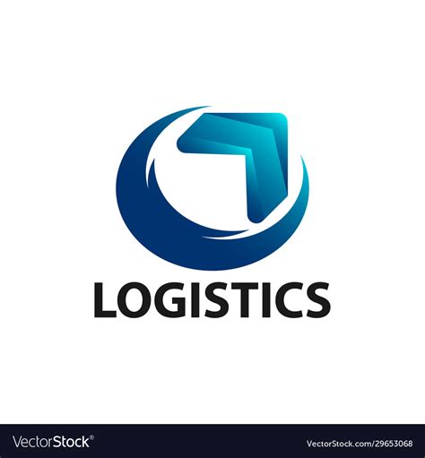 Logo for logistics and delivery company Royalty Free Vector