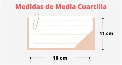 ¿Cuánto es Media Cuartilla de Hoja?【 Medidas y Características ...