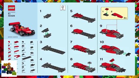 LEGO instructions - Monthly Mini Model Build - 40328 - Racing Car (08-2019) - YouTube