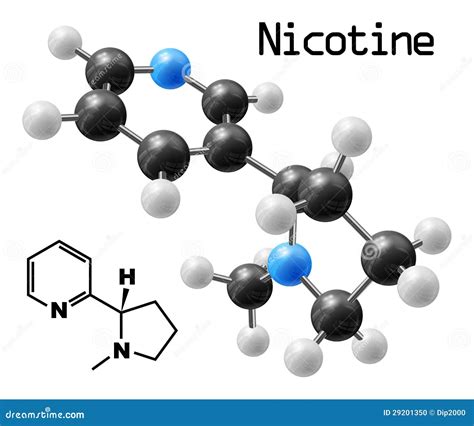 Nicotine Molecule Stock Photo - Image: 29201350