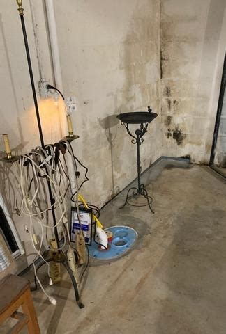 Carolina Basement Systems Before & After Photo Set - Sump Pump and WaterGuard Installation in a ...