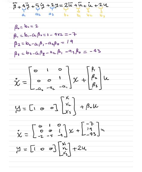 ordinary differential equations - State space model with input derivative - Mathematics Stack ...