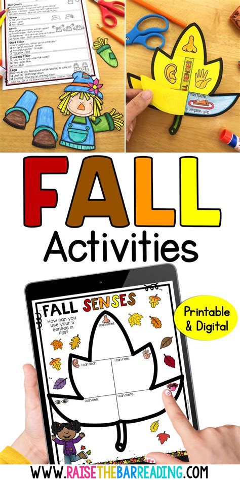 Low Prep Fall Activities and Crafts for Elementary Students - Raise the ...