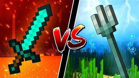 Trident Vs Sword In Minecraft, Which Is The Better Weapon?