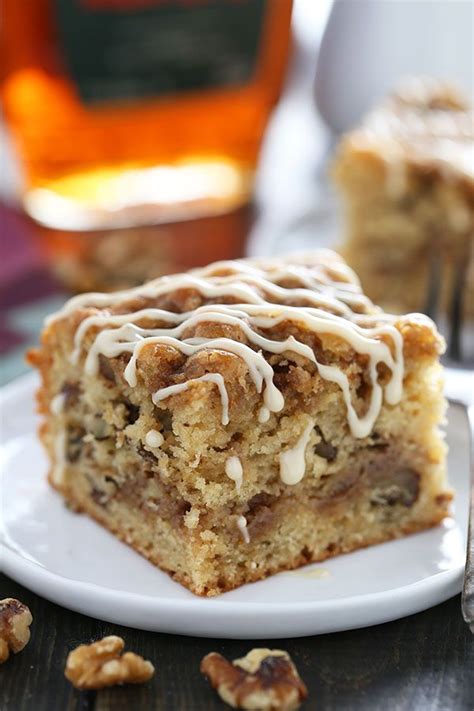 Maple Walnut Coffee Cake is perfectly moist, light, and fluffy while bursting with fall-inspired ...