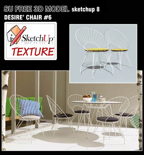 SKETCHUP TEXTURE: SKETCHUP MODELS CHAIR & EASY CHAIR