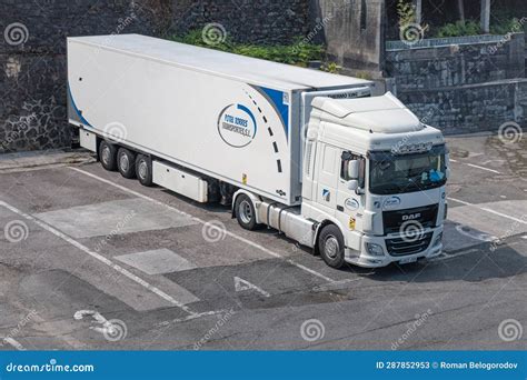 DAF XF Euro 6 Truck editorial stock photo. Image of deliver - 287852953