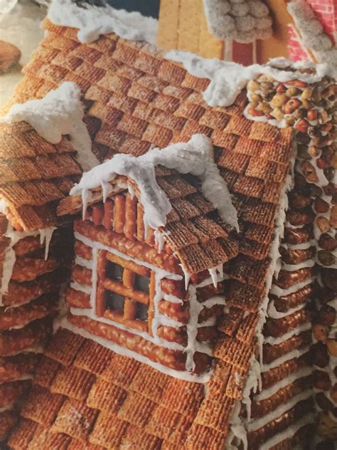 Gingerbread house with Chex roof in 2019 | Gingerbread, Ginger house ...