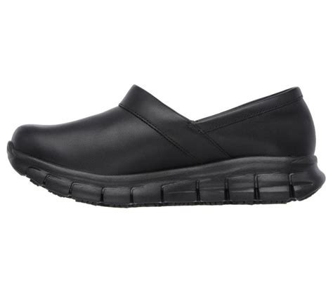 Skechers Work Relaxed Fit: Sure Track - Bernal SR BLACK | Women Work ...