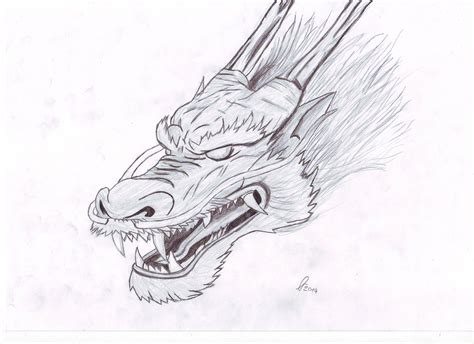 Chinese Dragon Sketch by MadScientistXRQ on DeviantArt