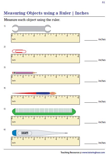 How To Read A Ruler Worksheet