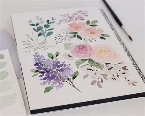 5 Simple Watercolor Flowers you can Master Today