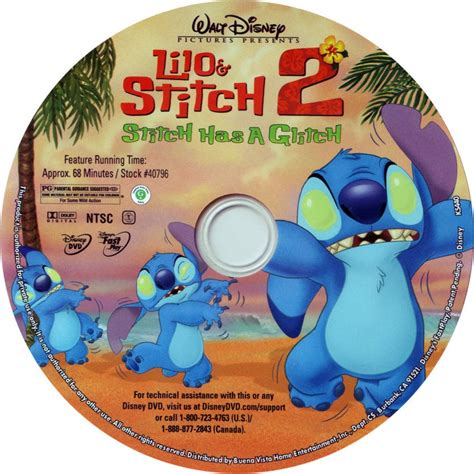 Lilo And Stitch 2 - Custom DVD Labels - LiloAndStitch2 :: DVD Covers