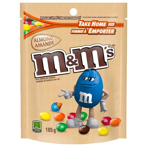 M&M's Almond XL Bag (Canada) - 6.5oz (185g) | Poppin Candy