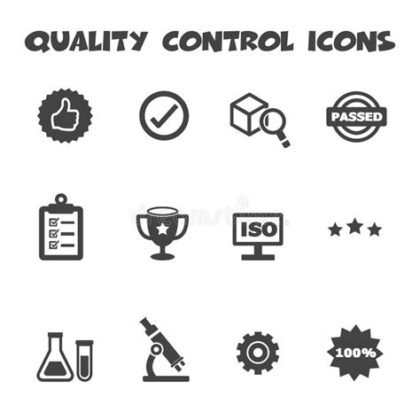 Quality control icons stock vector. Illustration of service - 39840983