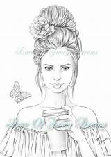 Pin By Cristiane Gonçalves On 10  Coloring Pages For Girls Adult sketch template