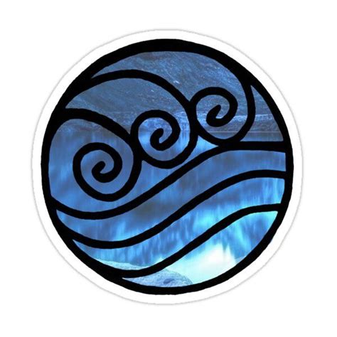 Avatar Water Tribe Symbol Sticker by Stephanie Ward-Harvey | Avatar ...