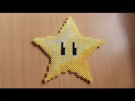 Perler bead Mario Star - YouTube