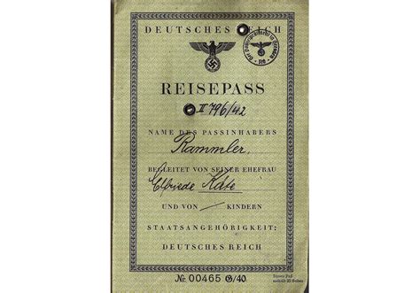 German passport used for Oslo - Our Passports