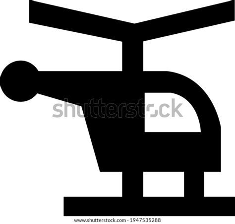 Tourism Helicopter Black White Symbols Stock Vector (Royalty Free ...