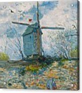 Le Moulin de la Galette Acrylic Print by Vincent van Gogh - Pixels