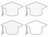 Printable Graduation Cap Pattern  & Stencils sketch template
