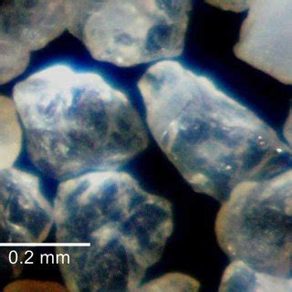 Microscope image showing particle shape of Toyoura sand. | Download Scientific Diagram