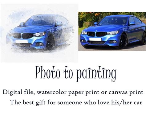 Custom Car Painting. Digital Vehicle Wall Art Print In | Etsy