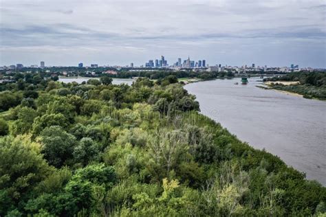 Vistula river in Warsaw stock photo. Image of wintry - 143174196