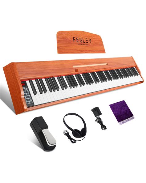 Fesley 88 Key Keyboard Piano with Semi-Weighted Keys, Full-Size Digital Piano Keyboard for ...