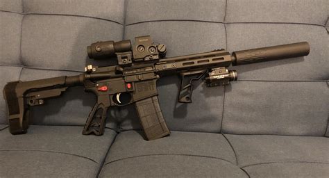 My first 300 blackout pistol build and after a 386 day wait for my suppressor it’s finally done ...