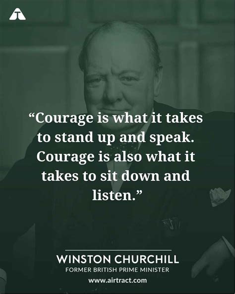 Courage is what it takes to stand up and speak. Courage is also what it takes to sit down and ...