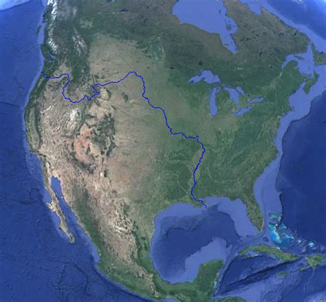 The river connecting two oceans: A creek in... - Maps on the Web