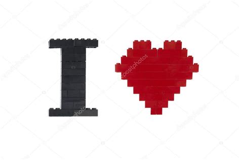 Assembled Lego formed into word and heart shape – Stock Editorial Photo ...