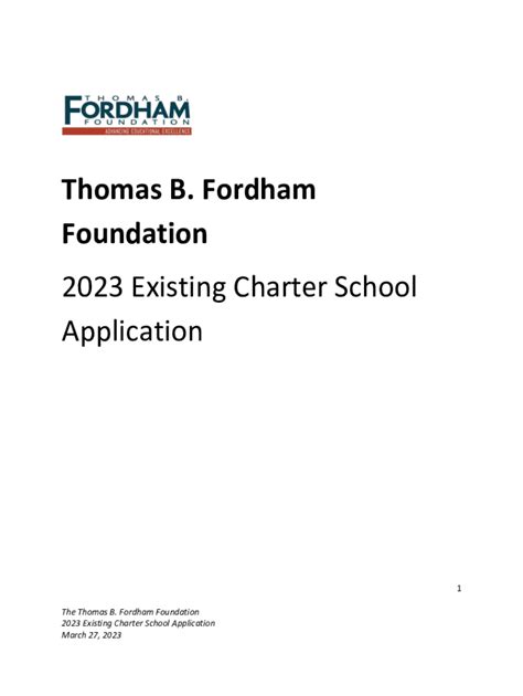 Fillable Online 2023 Existing Charter School Application Fax Email Print - pdfFiller