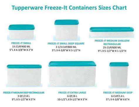 Container size, Tupperware, Deep square