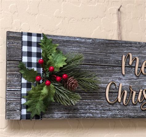 Christmas Sign Merry Christmas Wooden Sign Merry Christmas - Etsy